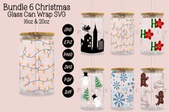 bundle christmas libbey beer glass can wrap svg presized template for 16oz and 20oz glass