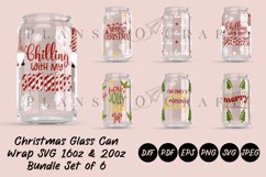 bundle christmas libbey beer glass can wrap svg presized template for 16oz and 20oz glass