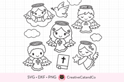 cute children angel outlines for kid coloring pages svg png