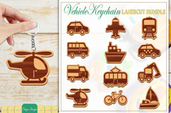 12 Design Vehicle Keychain SVG | Vehicle Key Chain Bundle Product Image 1