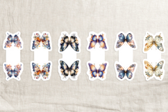 Floral butterfly magnetic bookmark bundle PNG Product Image 6
