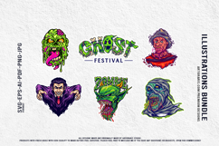 Halloween Ghost Festival Undead Zombie Vampire Mummy Set Product Image 4