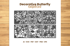 Decorative Butterfly Lasercut - Lasercut Template Product Image 1