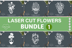 BUNDLE Laser cut flowers / Laser cutting flowers Product Image 1