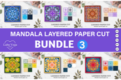 Mandala layered paper cut / 3d shadow box mandala Product Image 1