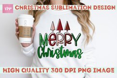 Merry Christmas Sublimation PNG - Holiday png Product Image 1