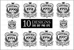 Premium Quality Vintage Limited 1990s SVG Design Product Image 1