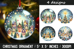 Christmas ornaments sublimation design Product Image 1