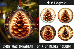 Christmas ornaments sublimation design Product Image 1