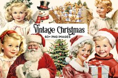 Christmas Clipart, Vintage Christmas Clipart Bundle Product Image 1
