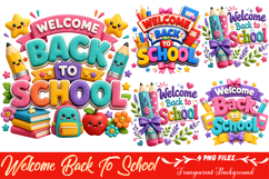 Welcome Back To School PNG Product Image 1