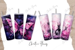 16 Watercolor Pink Halloween Tumbler Wrap Bundle Product Image 10