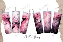 16 Watercolor Pink Halloween Tumbler Wrap Bundle Product Image 3