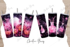 16 Watercolor Pink Halloween Tumbler Wrap Bundle Product Image 8