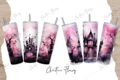 16 Watercolor Pink Halloween Tumbler Wrap Bundle Product Image 9