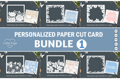 BUNDLE personalised laser card svg / BUNDLE card SVG Product Image 1