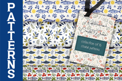Mediterranean Seamless Patterns Bundle, Folk Art Pattern Product Image 2