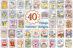 Vintage Italian Summer Sublimation Bundle, Mediterranean PNG Product Image 1