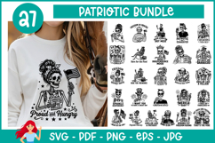 27 Patriotic skeleton bundle SVG , Patriotic SVG, Independen Product Image 1
