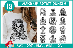 12 Makeup artist SVG, Makeup artist inspired SVG set Product Image 1