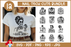 12 nail tech bundle SVG, Nail tech inspired svg Product Image 1