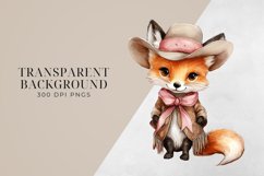 Watercolor Western Clipart, Wild West Cowgirl, Country PNG. Product Image 2