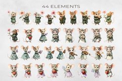 Cozy Woodland Mice Clipart BUNDLE PNG. Product Image 3