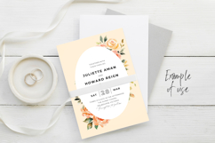 Blush &amp; Peach Watercolor Roses Clipart BUNDLE PNG. Product Image 6