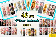 Vintage Flower Bookmark Sublimation Bundle Product Image 1