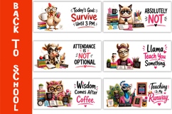 Funny Teacher Mug Wrap Sublimation Bundle, Back to School Product Image 2