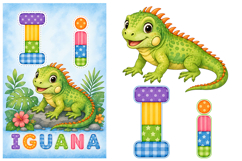 Nursery Alphabet Animal Clipart &amp; Learning Cards Bundle Product Image 5