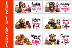 Funny Teacher Mug Wrap Sublimation Bundle, Back to School Product Image 3