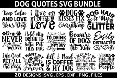 Dog Quotes SVG Bundle - Dog T-shirt Design Product Image 1
