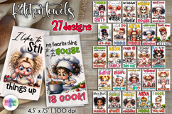 Funny Kitchen Towels Bundle, Sarcastic Kitchen Quotes Print Product Image 1