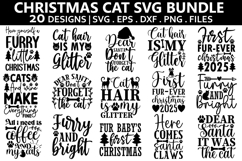 Christmas Cat SVG Bundle - Christmas T-shirt Design Product Image 1