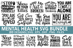 Mental Health SVG Bundle - Mental Health Design Product Image 1