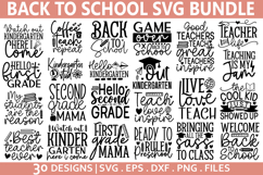 Back To School SVG Bundle - School &amp; Teacher SVG Design Product Image 1
