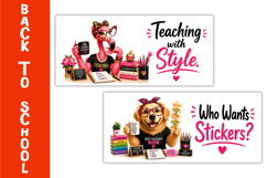 Funny Teacher Mug Wrap Sublimation Bundle, Back to School Product Image 5