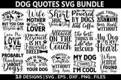 Dog Quotes SVG Bundle - Dog T-shirt Design Product Image 1