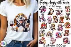 Funny Dog Sublimation Bundle, Funny Wine Quotes Bundle Product Image 1