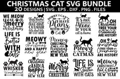 Christmas Cat SVG Bundle - Christmas T-shirt Design Product Image 1