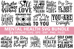 Mental Health SVG Bundle - Mental Health Design Product Image 1