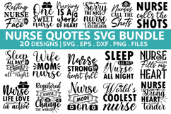 Nurse Quotes SVG Bundle - Nurse T-shirt Design Product Image 1