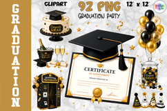 Graduation Party Clipart Bundle, Party Decorations Bundle Product Image 1