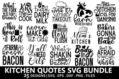 Kitchen Quotes SVG Bundle - Kitchen T-shirt Design Product Image 1