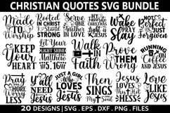 Christian Quotes SVG Bundle - Christian T-Shirt Design Product Image 1