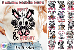 Halloween Sublimation Bundle, Creepy Voodoo Bunny Prints Product Image 1