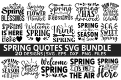 Spring Quotes SVG Bundle - Spring T-Shirt Design Product Image 1