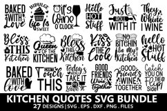 Kitchen Quotes SVG Bundle - Kitchen T-shirt Design Product Image 1