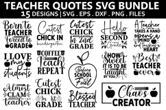 Teacher Quotes SVG Bundle - Teacher Design Product Image 1